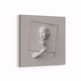 Olla 10005K 3 Boyut Görsel Kare 25x25 cm Kanvas Tablo