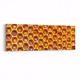 Olla 10014YI Abstract 3 Boyut Görsel Yatay İnce 90x30 cm Kanvas Tablo