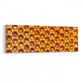 Olla 10014YI Abstract 3 Boyut Görsel Yatay İnce 90x30 cm Kanvas Tablo