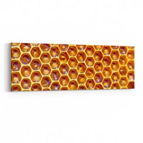 Olla 10014YI Abstract 3 Boyut Görsel Yatay İnce 90x30 cm Kanvas Tablo