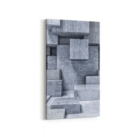 Olla 10015DD Abstract 3 Boyut Görsel Dikey Dar 30x60 cm Kanvas Tablo