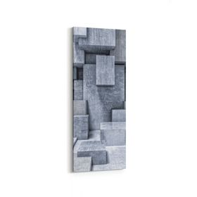 Olla 10015DI Abstract 3 Boyut Görsel Dikey İnce 30x90 cm Kanvas Tablo