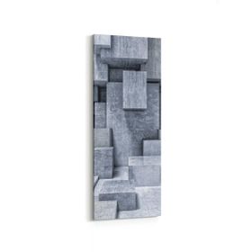 Olla 10015DI Abstract 3 Boyut Görsel Dikey İnce 30x90 cm Kanvas Tablo