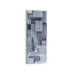 Olla 10015DI Abstract 3 Boyut Görsel Dikey İnce 30x90 cm Kanvas Tablo