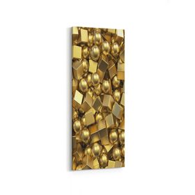Olla 10019DI Abstract 3 Boyut Görsel Dikey İnce 30x90 cm Kanvas Tablo