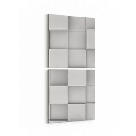 Olla 10021K2D Abstract 3 Boyut Görsel Kare 2 Parça Dikey 30x65 cm Kanvas Tablo