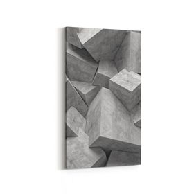 Olla 10023DD Abstract 3 Boyut Görsel Dikey Dar 30x60 cm Kanvas Tablo