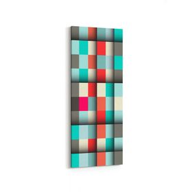 Olla 10029DI Abstract 3 Boyut Görsel Dikey İnce 30x90 cm Kanvas Tablo
