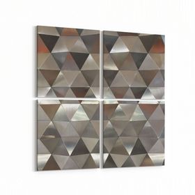 Olla 10032K4 Abstract 3 Boyut Görsel Kare 4 Parça 65x65 cm Kanvas Tablo
