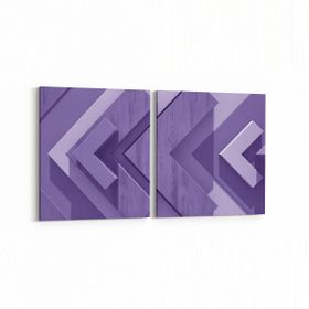 Olla 10043K2Y Abstract 3 Boyut Görsel Kare 2 Parça Yatay 65x30 cm Kanvas Tablo