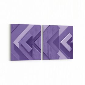 Olla 10043K2Y Abstract 3 Boyut Görsel Kare 2 Parça Yatay 65x30 cm Kanvas Tablo