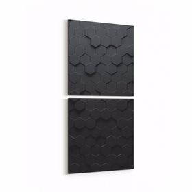 Olla 10051K2D Abstract 3 Boyut Görsel Kare 2 Parça Dikey 30x65 cm Kanvas Tablo