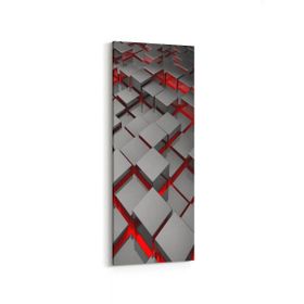 Olla 10053DI Abstract 3 Boyut Görsel Dikey İnce 30x90 cm Kanvas Tablo