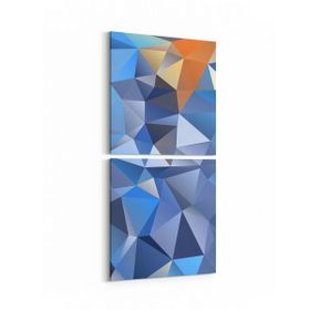 Olla 10060K2D Abstract Görsel Kare 2 Parça Dikey 30x65 cm Kanvas Tablo