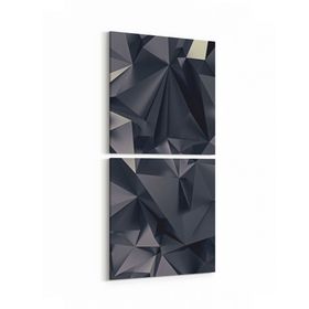 Olla 10073K2D Abstract Görsel Kare 2 Parça Dikey 30x65 cm Kanvas Tablo