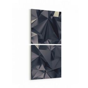 Olla 10073K2D Abstract Görsel Kare 2 Parça Dikey 30x65 cm Kanvas Tablo