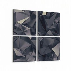 Olla 10073K4 Abstract Görsel Kare 4 Parça 65x65 cm Kanvas Tablo