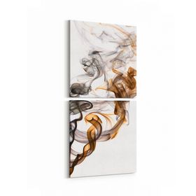 Olla 10075K2D Abstract Görsel Kare 2 Parça Dikey 30x65 cm Kanvas Tablo
