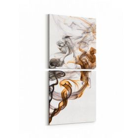 Olla 10075K2D Abstract Görsel Kare 2 Parça Dikey 30x65 cm Kanvas Tablo