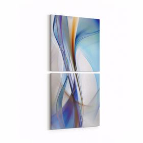 Olla 10076K2D Abstract Görsel Kare 2 Parça Dikey 30x65 cm Kanvas Tablo