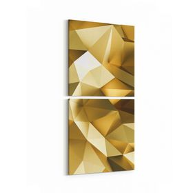 Olla 10082K2D Abstract Görsel Kare 2 Parça Dikey 30x65 cm Kanvas Tablo