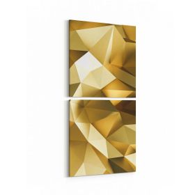 Olla 10082K2D Abstract Görsel Kare 2 Parça Dikey 30x65 cm Kanvas Tablo