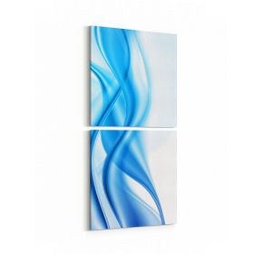 Olla 10084K2D Abstract Görsel Kare 2 Parça Dikey 30x65 cm Kanvas Tablo