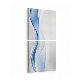 Olla 10087K2D Abstract Görsel Kare 2 Parça Dikey 30x65 cm Kanvas Tablo