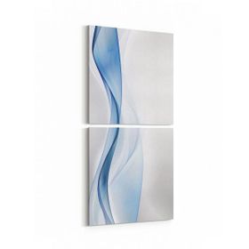 Olla 10087K2D Abstract Görsel Kare 2 Parça Dikey 30x65 cm Kanvas Tablo