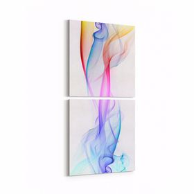 Olla 10088K2D Abstract Görsel Kare 2 Parça Dikey 30x65 cm Kanvas Tablo