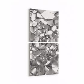 Olla 10090K2D Abstract Görsel Kare 2 Parça Dikey 30x65 cm Kanvas Tablo