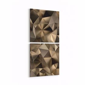 Olla 10099K2D Abstract Görsel Kare 2 Parça Dikey 30x65 cm Kanvas Tablo
