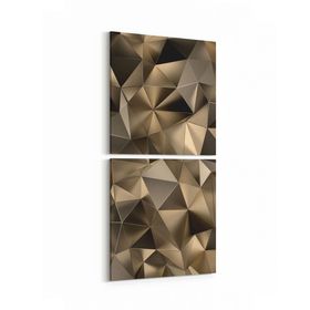 Olla 10099K2D Abstract Görsel Kare 2 Parça Dikey 30x65 cm Kanvas Tablo