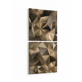 Olla 10099K2D Abstract Görsel Kare 2 Parça Dikey 30x65 cm Kanvas Tablo
