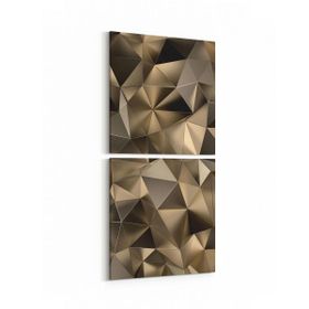 Olla 10099K2D Abstract Görsel Kare 2 Parça Dikey 30x65 cm Kanvas Tablo