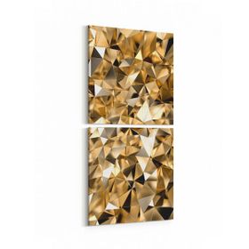 Olla 10102K2D Abstract Görsel Kare 2li Dikey 30x65 cm Kanvas Tablo