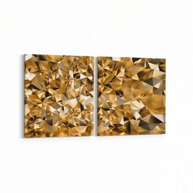 Olla 10103K2Y Abstract Görsel Kare 2 Parça Yatay 65x30 cm Kanvas Tablo