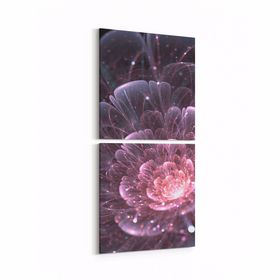 Olla 10106K2D Abstract Görsel Kare 2 Parça Dikey 30x65 cm Kanvas Tablo