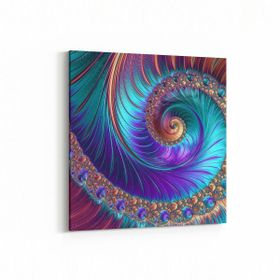 Olla 10126K Abstract Görsel Kare 25x25 cm Kanvas Tablo