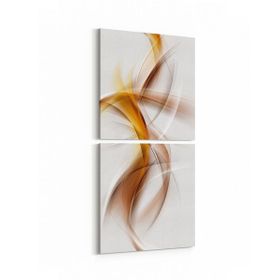 Olla 10145K2D Abstract Görsel Kare 2 Parça Dikey 30x65 cm Kanvas Tablo