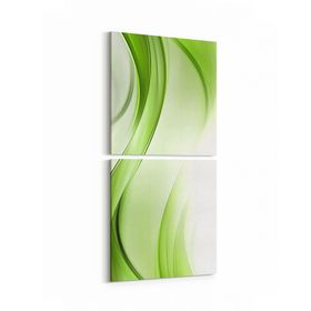 Olla 10156K2D Abstract Görsel Kare 2 Parça Dikey 30x65 cm Kanvas Tablo