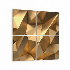 Olla 10157K4 Abstract Görsel Kare 4 Parça 65x65 cm Kanvas Tablo