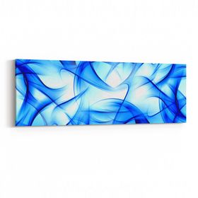Olla 10159YI Abstract Görsel Yatay İnce 90x30 cm Kanvas Tablo