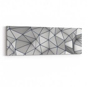 Olla 10163YI Abstract Görsel Yatay İnce 90x30 cm Kanvas Tablo