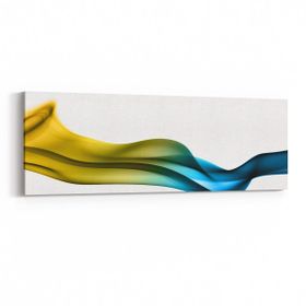 Olla 10171YI Abstract Görsel Yatay İnce 90x30 cm Kanvas Tablo