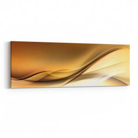 Olla 10174YI Abstract Görsel Yatay İnce 90x30 cm Kanvas Tablo