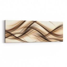 Olla 10182YI Abstract Görsel Yatay İnce 90x30 cm Kanvas Tablo