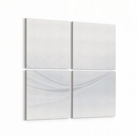 Olla 10184K4 Abstract Görsel Kare 4 Parça 65x65 cm Kanvas Tablo