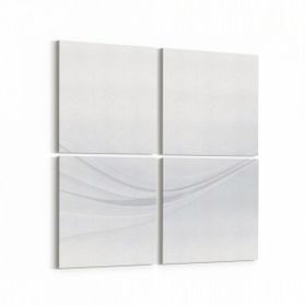 Olla 10184K4 Abstract Görsel Kare 4 Parça 65x65 cm Kanvas Tablo
