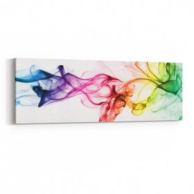 Olla 10195YI Abstract Görsel Yatay İnce 90x30 cm Kanvas Tablo